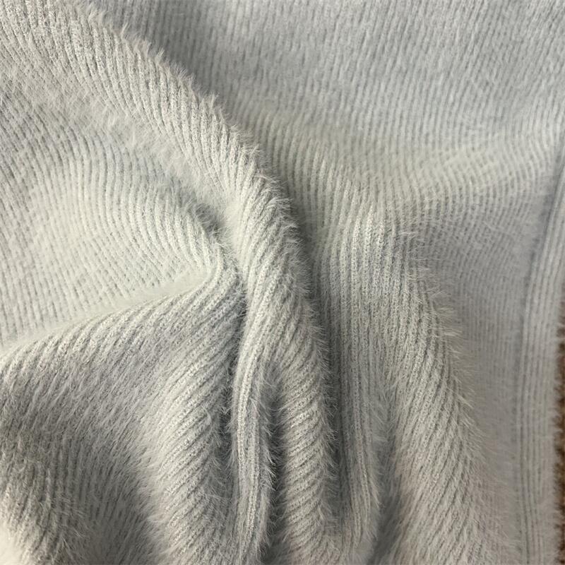 Long-Sleeve Crew Neck Plain Knit Top Product Image