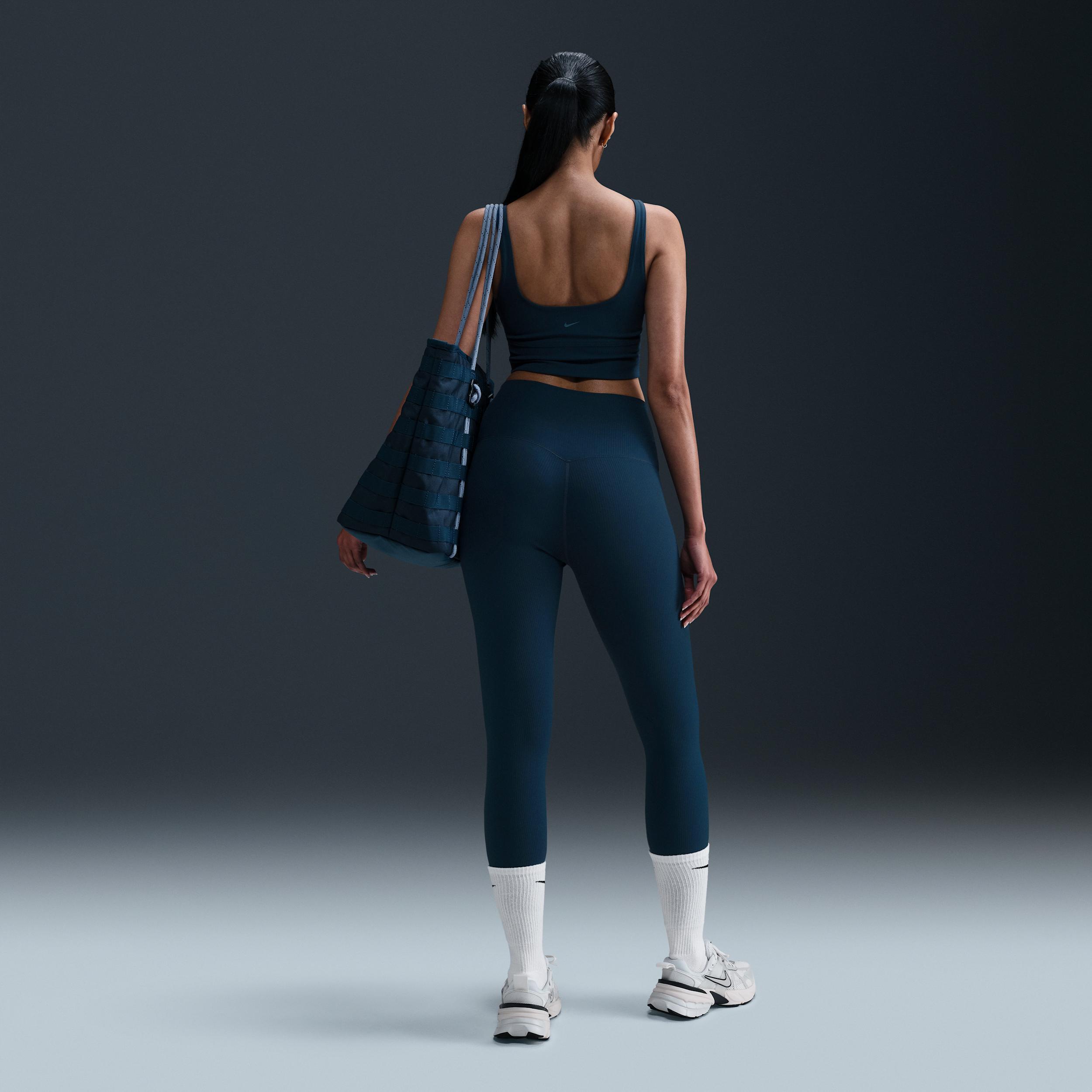 Nike Women's Zenvy Rib Light-Support Padded Longline Sports Bra Product Image