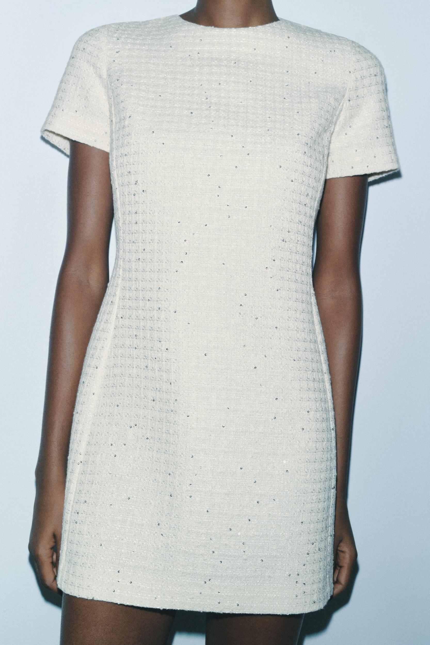 SHORT STRUCTURED DRESS ZW COLLECTION Product Image