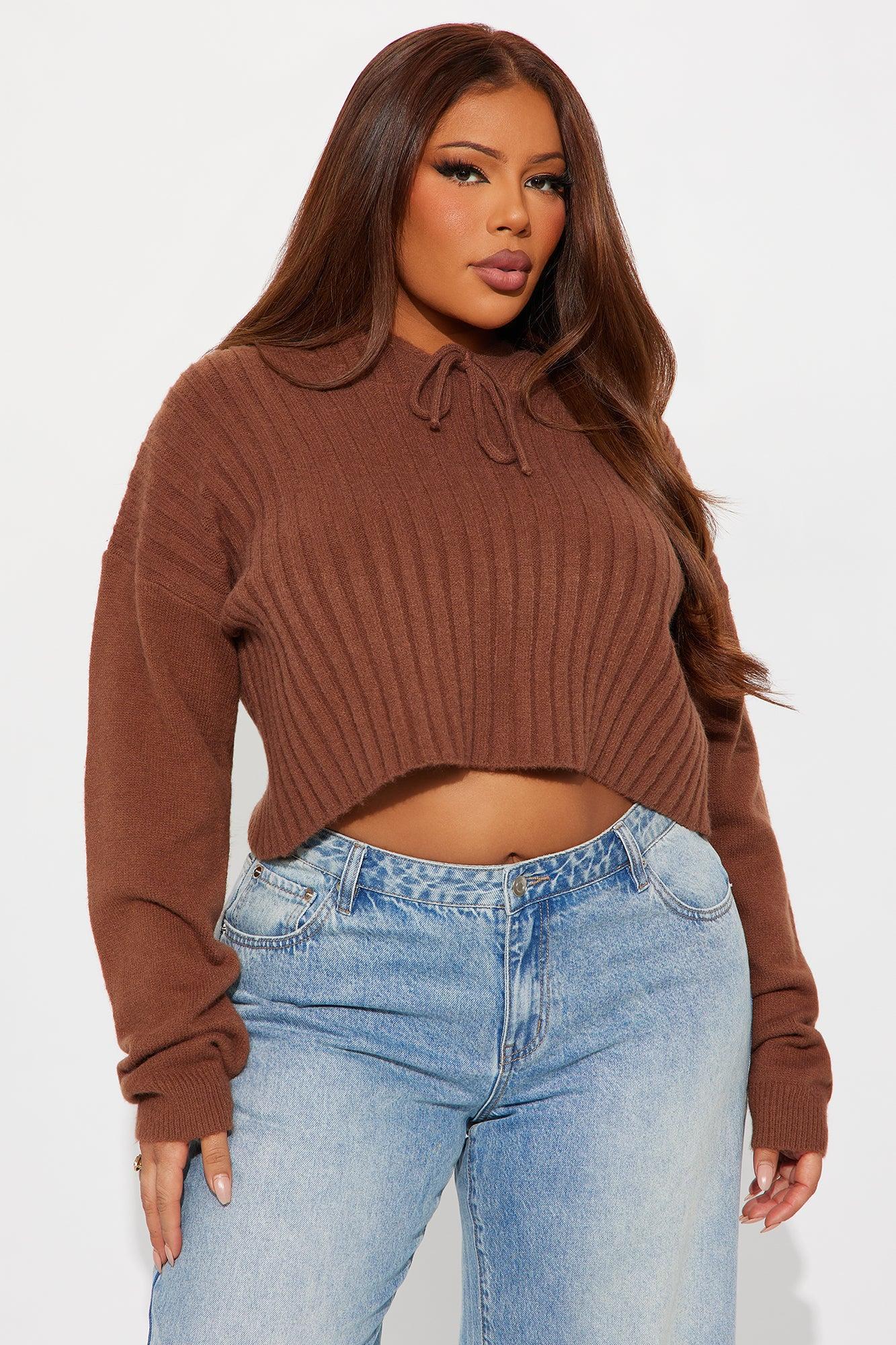 Coco Hooded Sweater - Mocha Product Image