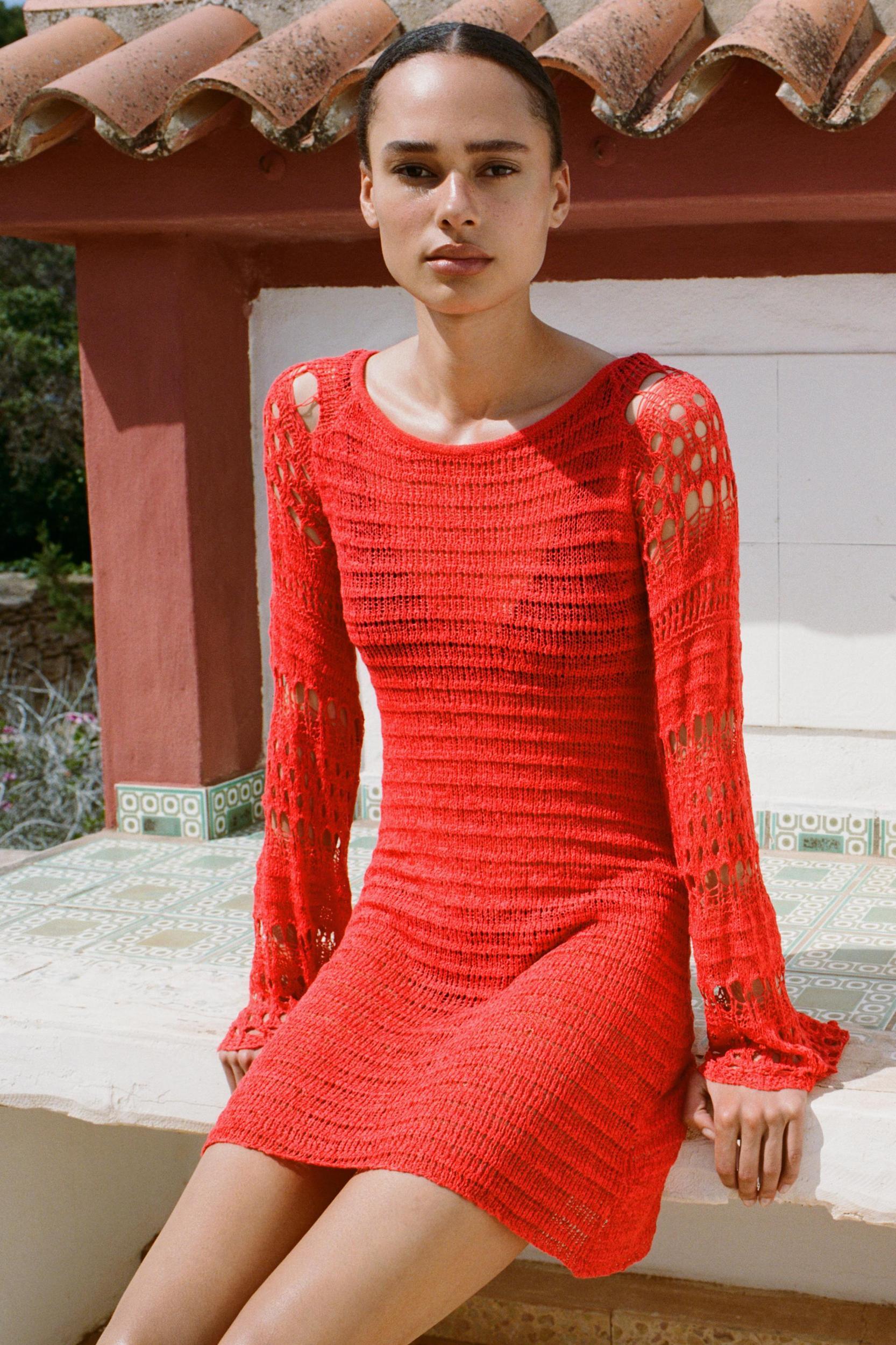 KNIT MINI DRESS Product Image