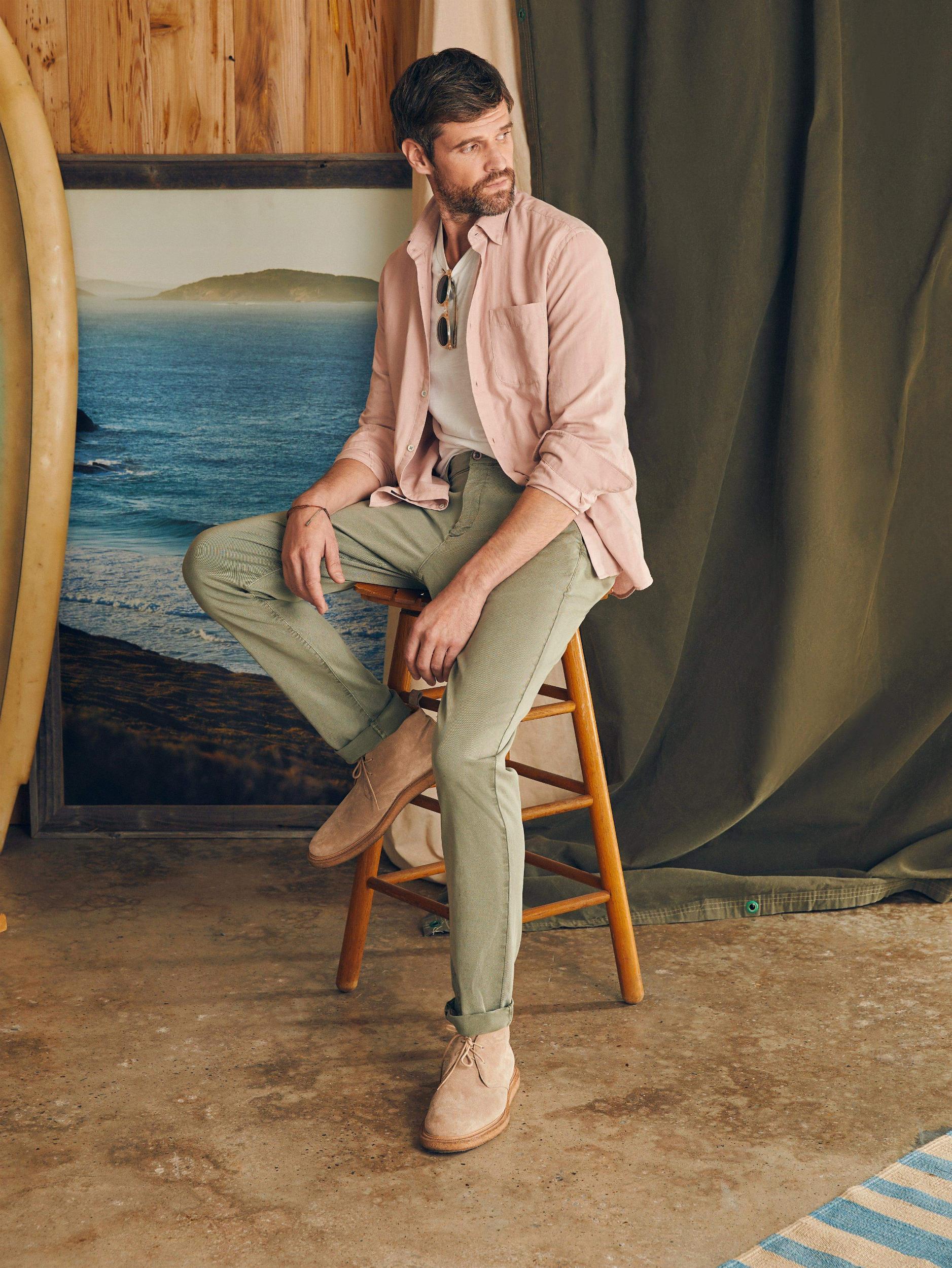 Coastline Stretch Chino (30" Inseam) - Mountain Olive Male Product Image