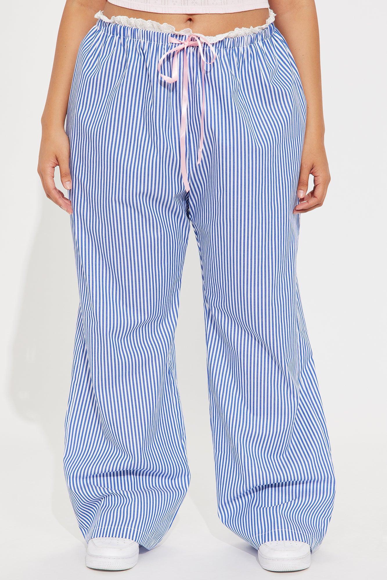 Mabel Striped Pant - Navy/combo Product Image