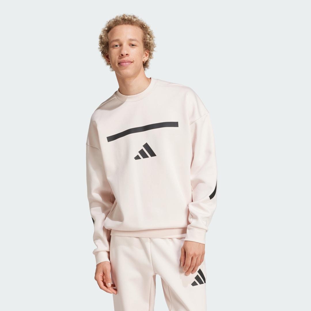 adidas New adidas Z.N.E. Sweatshirt Black XL Mens Product Image