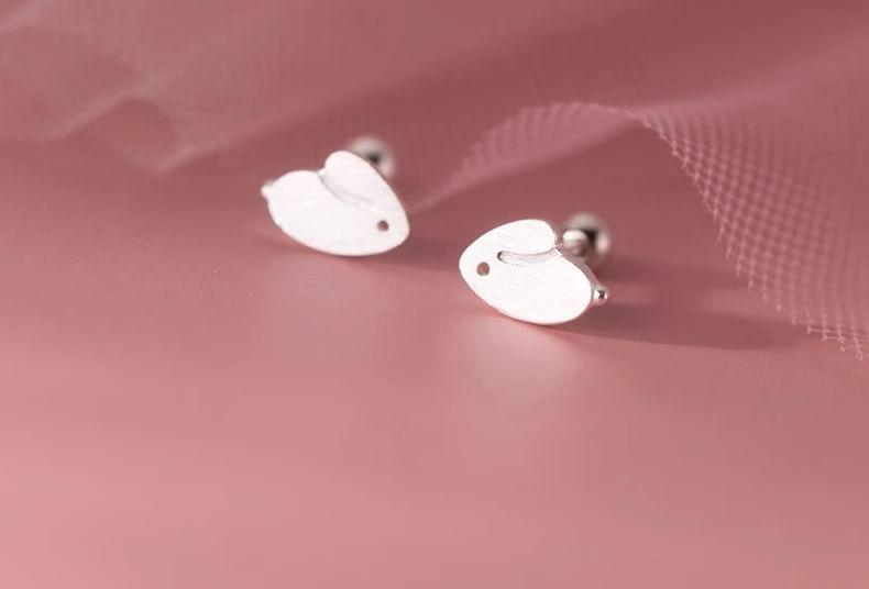 925 Sterling Silver Rabbit Stud Earring Product Image