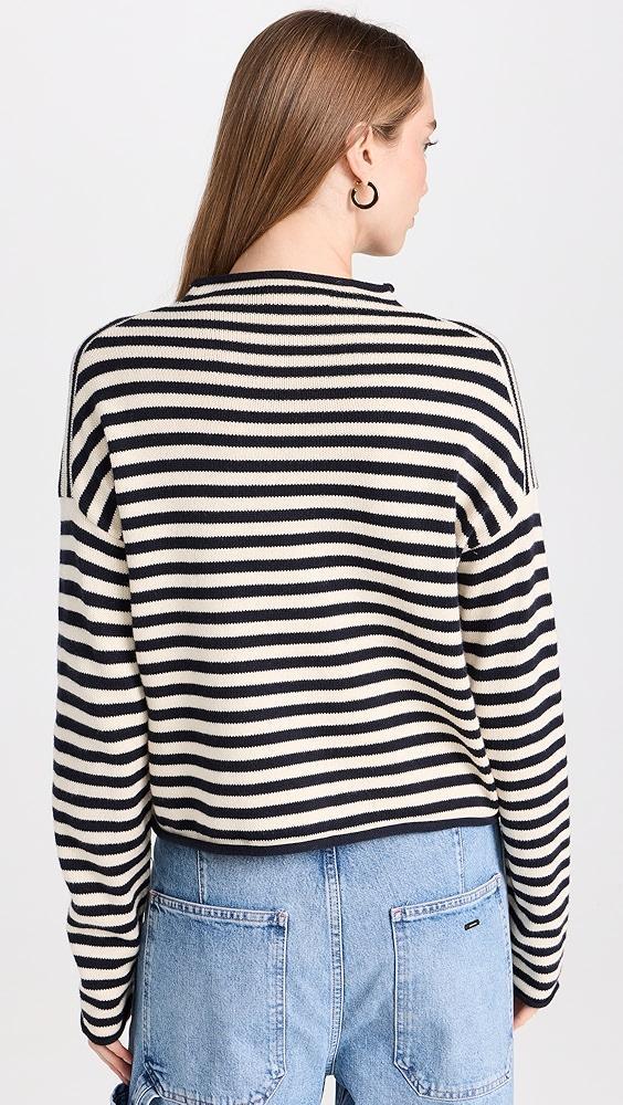 Alex Mill Taylor Cardigan in Stripe Cotton Cashmere Blend | Shopbop Product Image