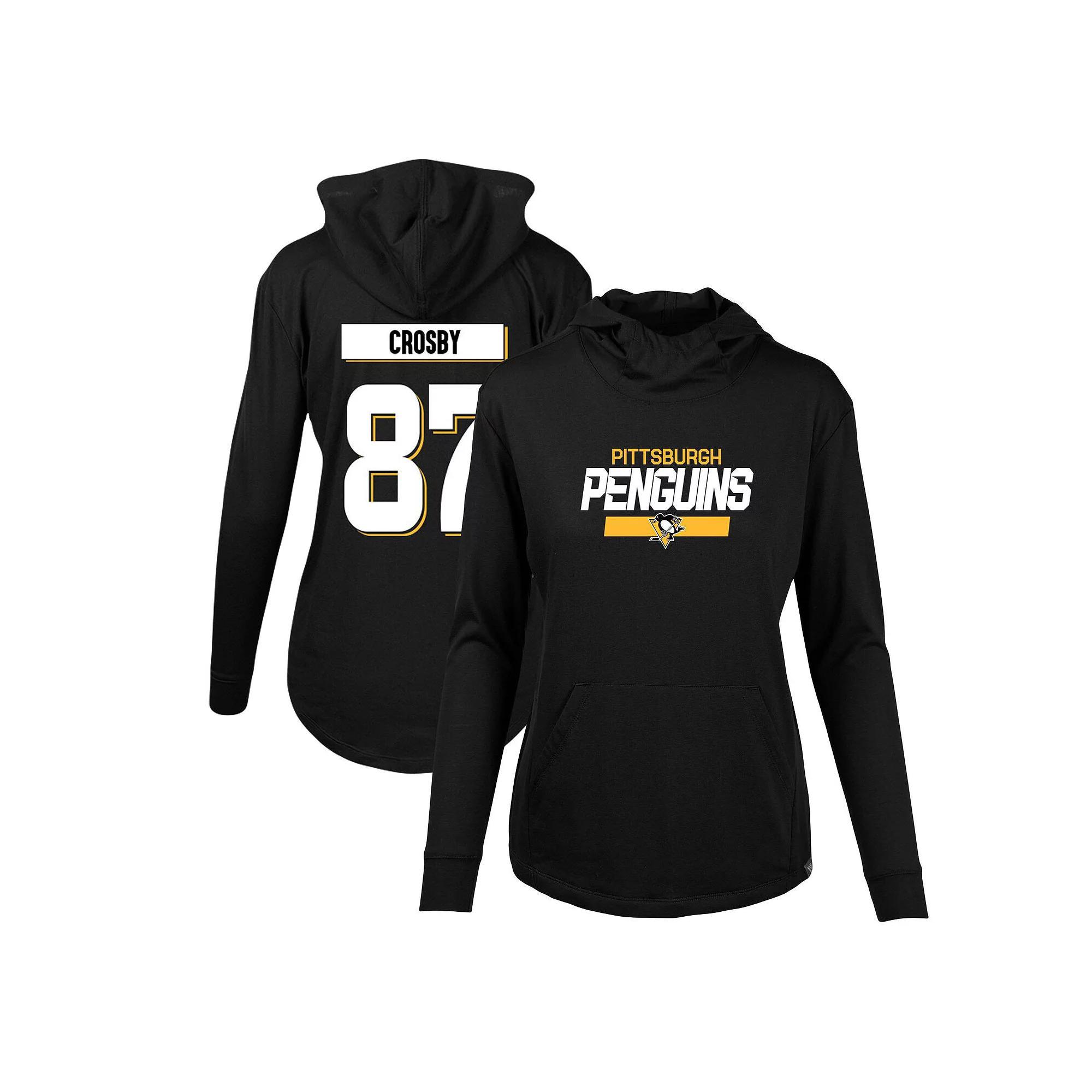 Womens Levelwear Sidney Crosby Pittsburgh Penguins Vivid Player Name & Number Pullover Hoodie Product Image