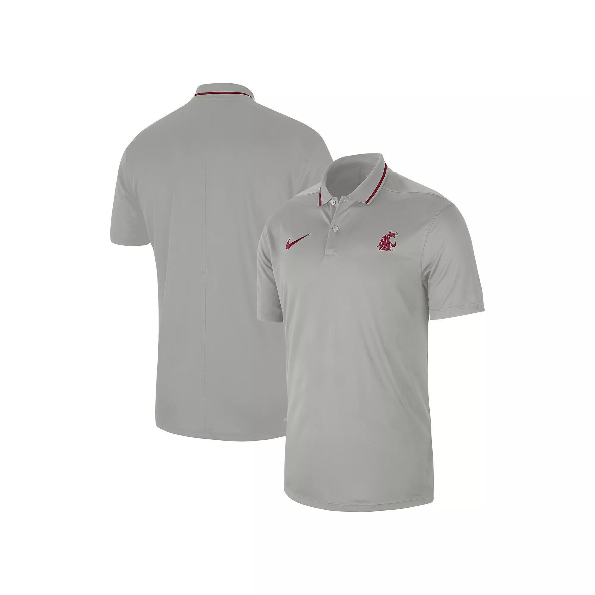Men's Nike  Gray Washington State Cougars 2023 Sideline Coaches Performance Polo, Size: Medium, Wsc Grey Product Image