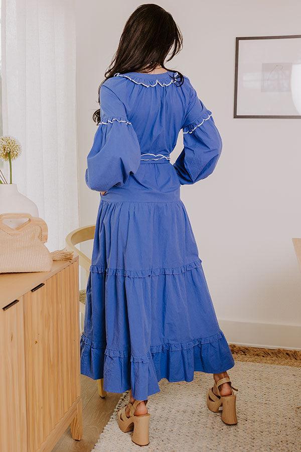 Small Town Charisma Button Down Maxi Dress Product Image