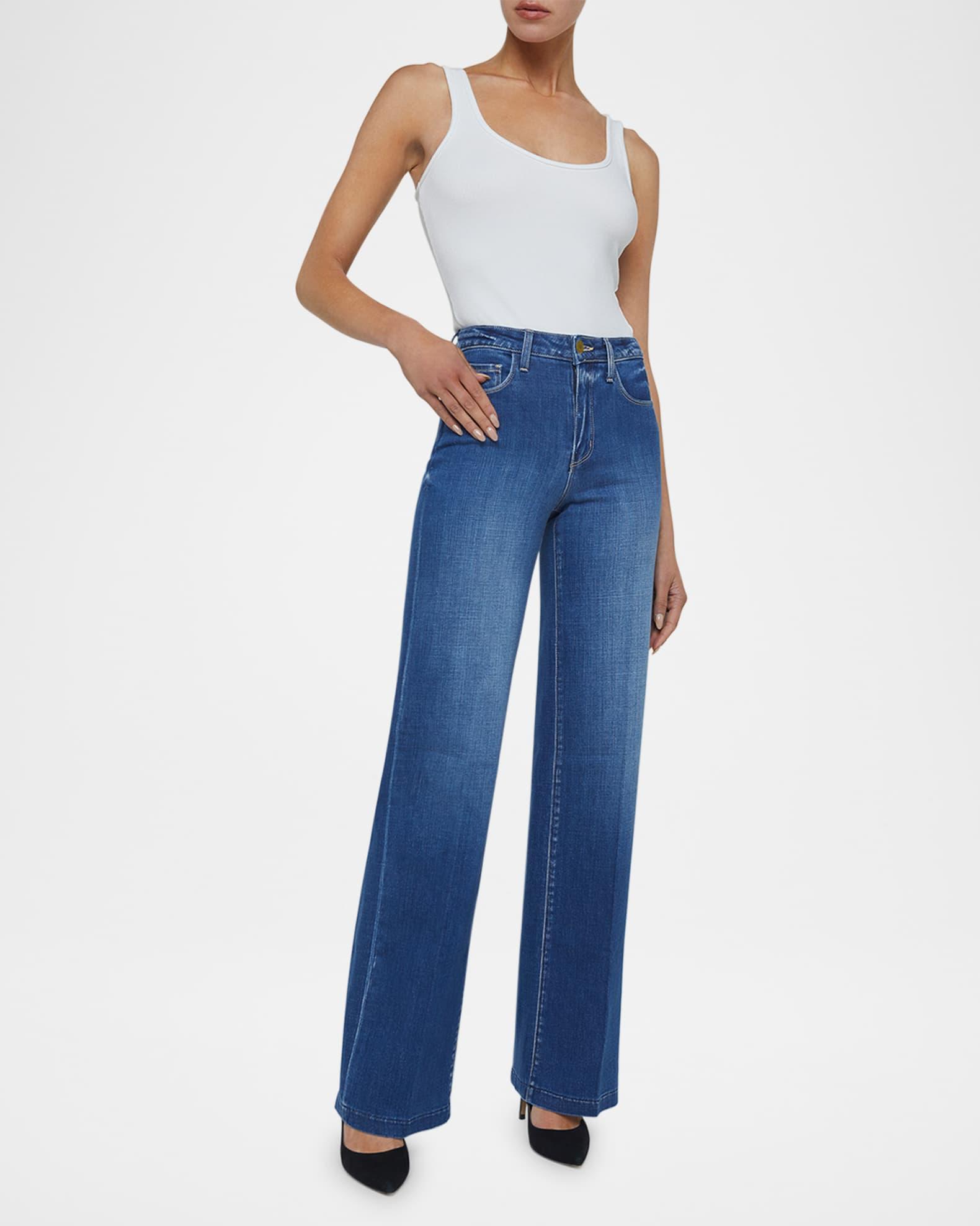 Clayton High Rise Wide-Leg Jeans Product Image