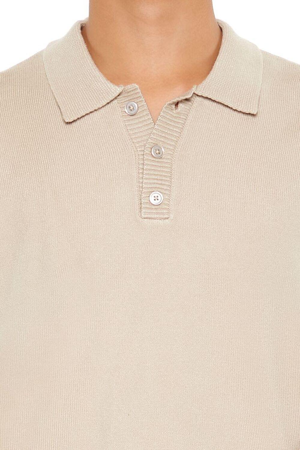 Sweater-Knit Polo Shirt | Forever 21 Product Image