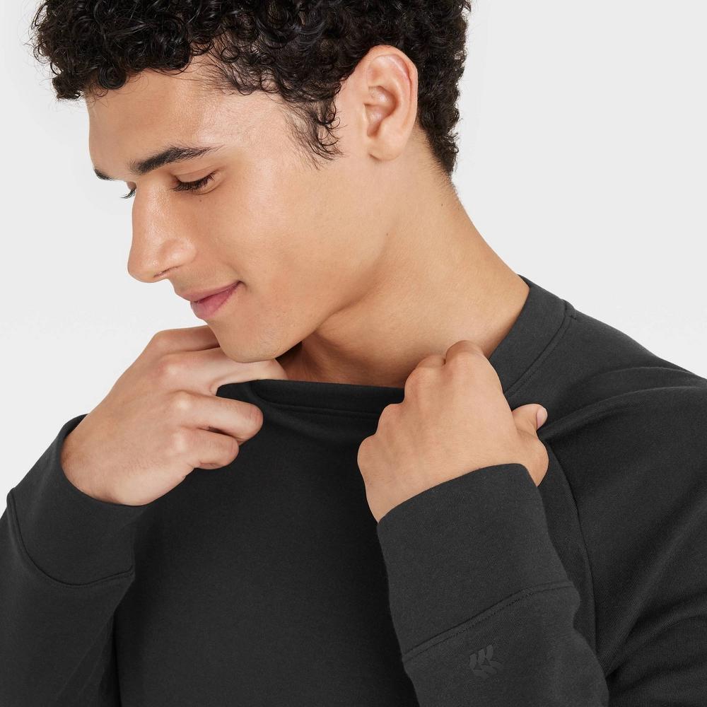 Mens Ponte Crewneck Pullover - All In Motion Black M Product Image