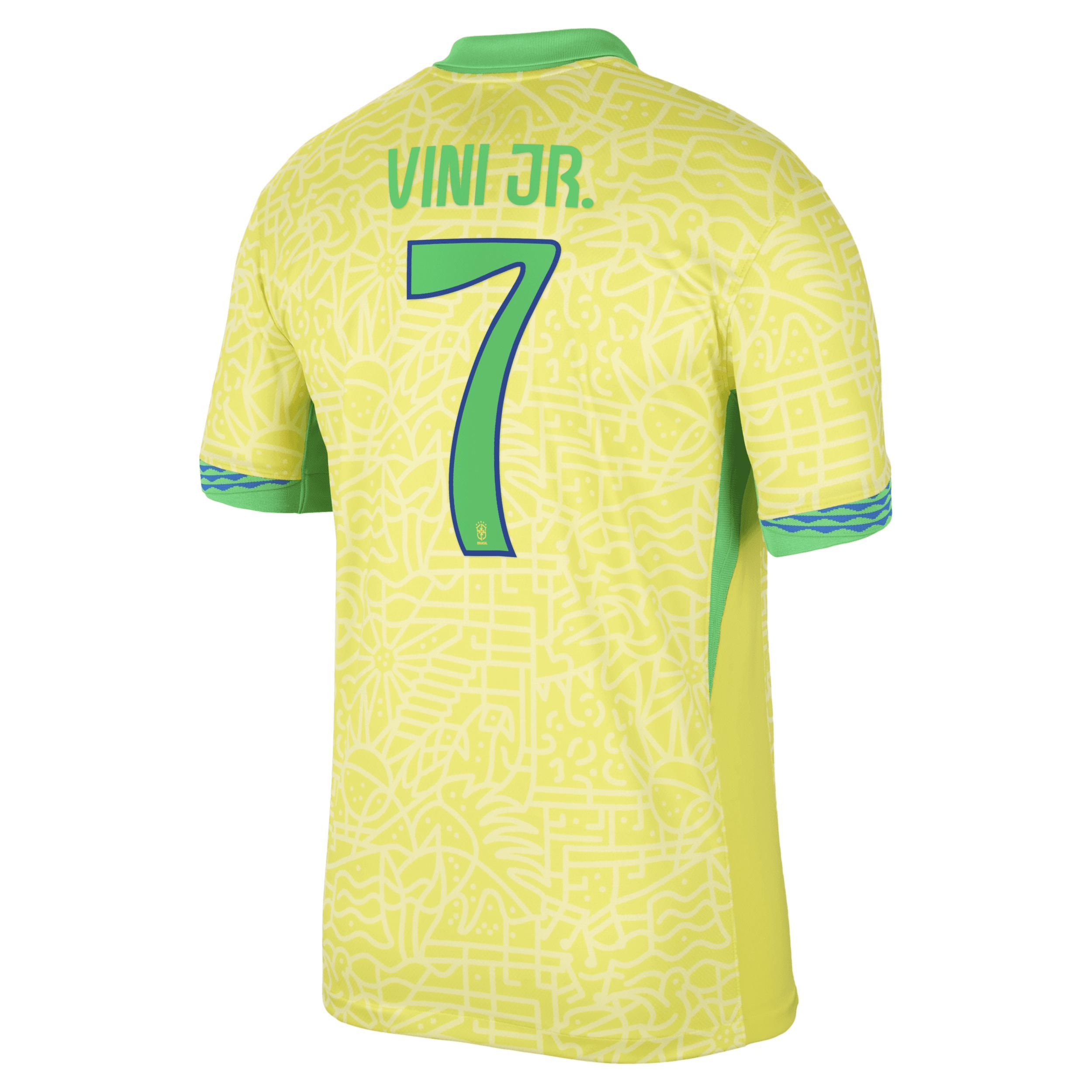Vini Jr. Brazil National Team 2024 Stadium Away Nike Men's Dri-FIT Soccer Jersey Product Image
