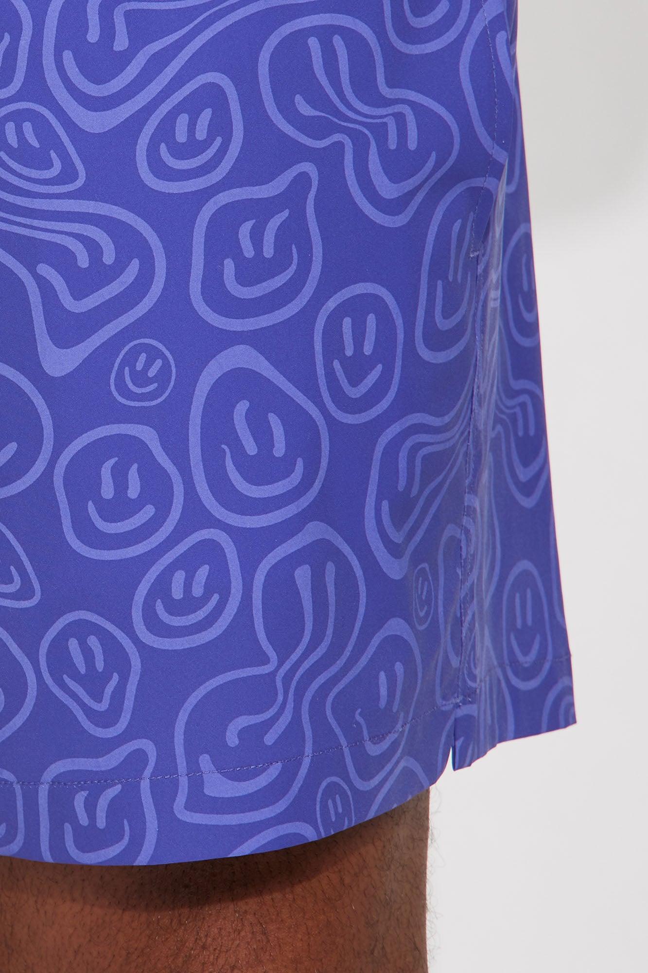Good Day Print Change Swim Mid Trunk - Purple Product Image