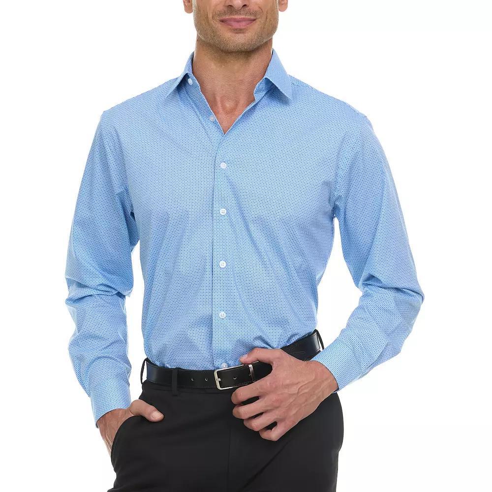 Men's Ben Sherman Slim-Fit Dress Shirt, Size: Small 32-33, Blue Micro Print Product Image