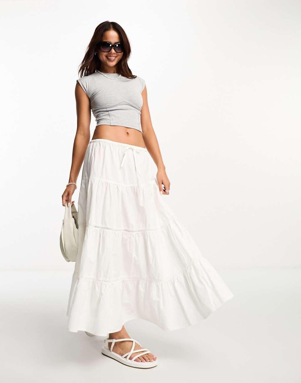 Miss Selfridge short sleeve corset tee Product Image