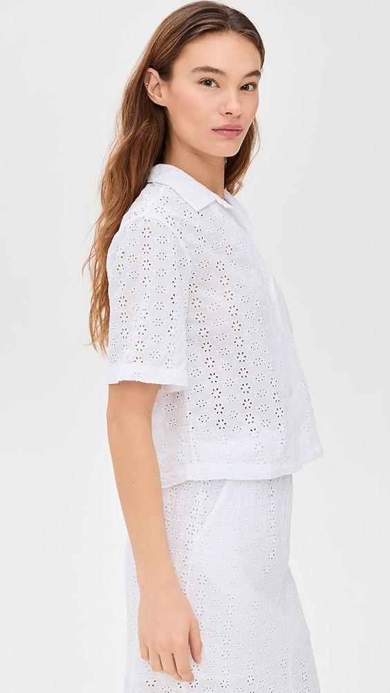 Stateside Eyelit Camp Shirt | Shopbop Product Image