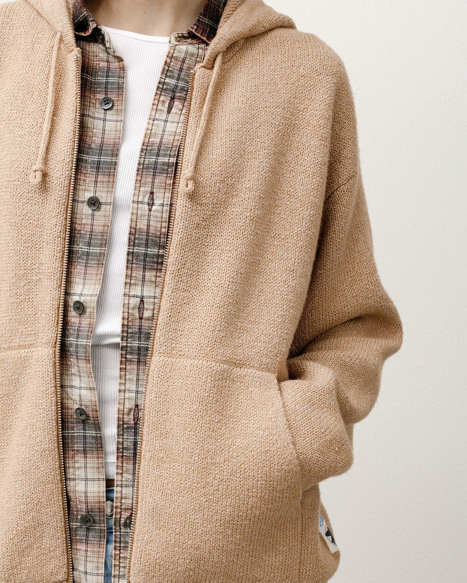 HOODED ZIP SWEATER Male Product Image