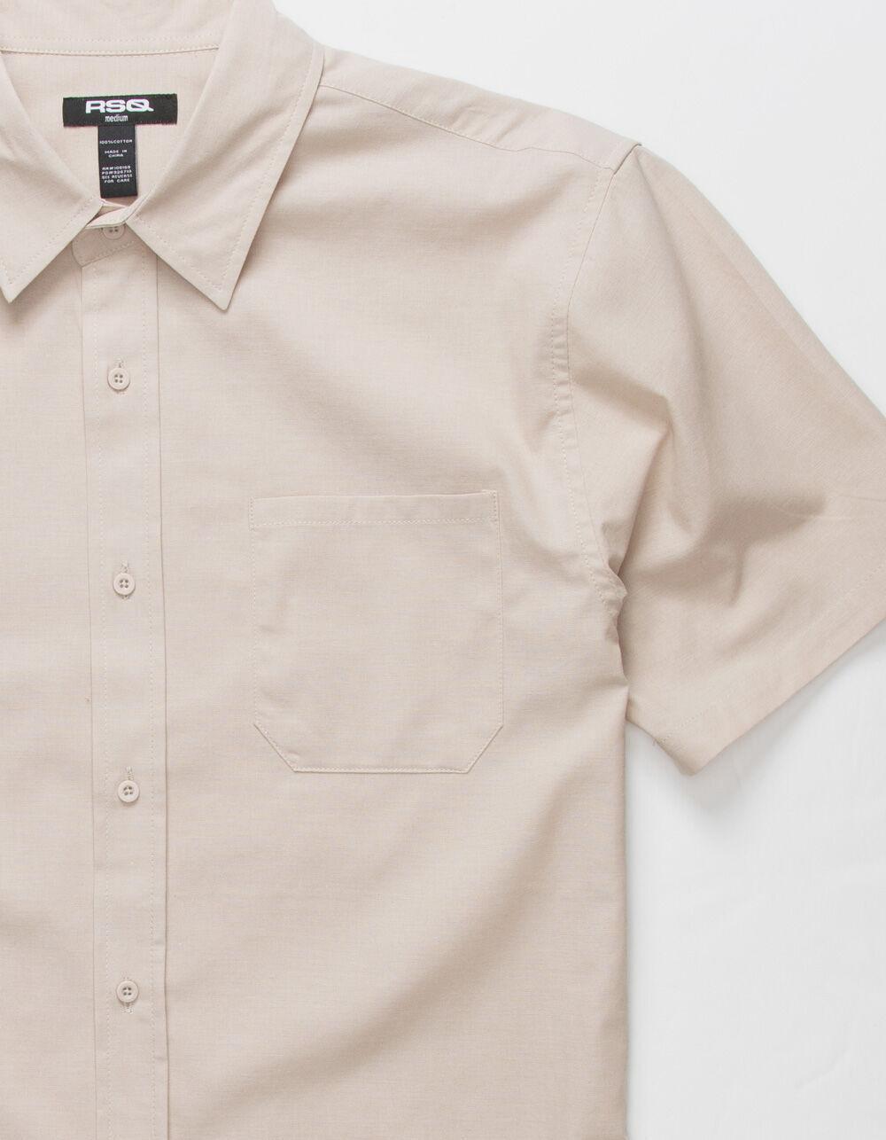 RSQ Mens Solid Chambray Button Up Shirt - GRAY Product Image
