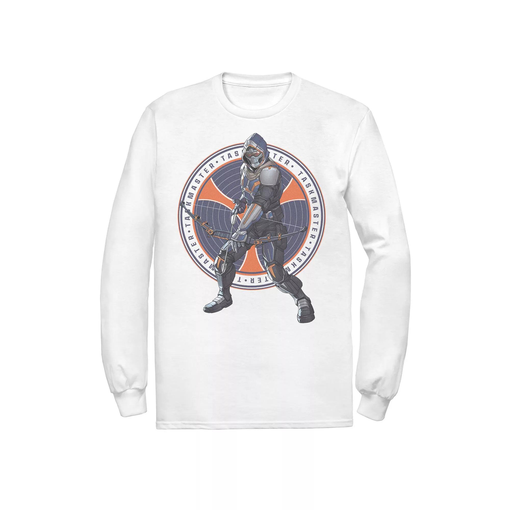 Men's Marvel Black Widow TaskMaster Coin Portrait Tee, Size: XXL, White Product Image
