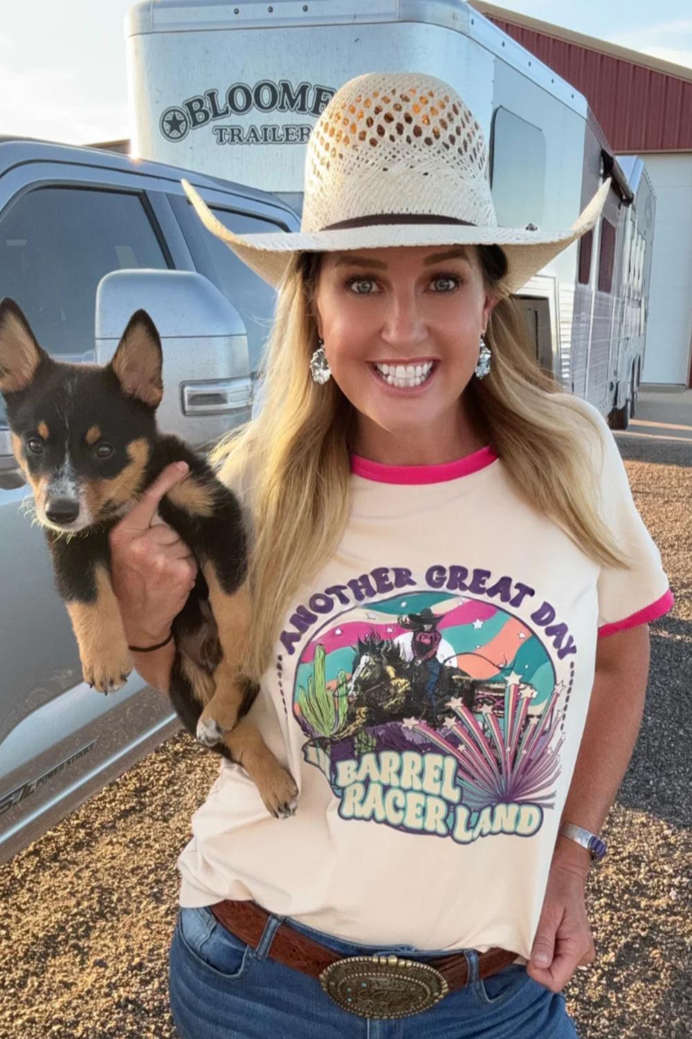 Sterling Kreek Barrel Racer Land Ringer Tee Product Image