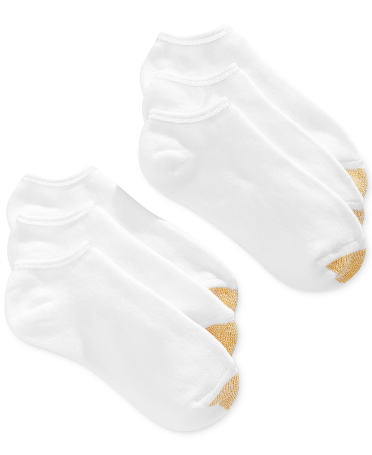 Women's GOLDTOE ® 6-pack Cushion Liner Socks, Size: 9-11, White Product Image