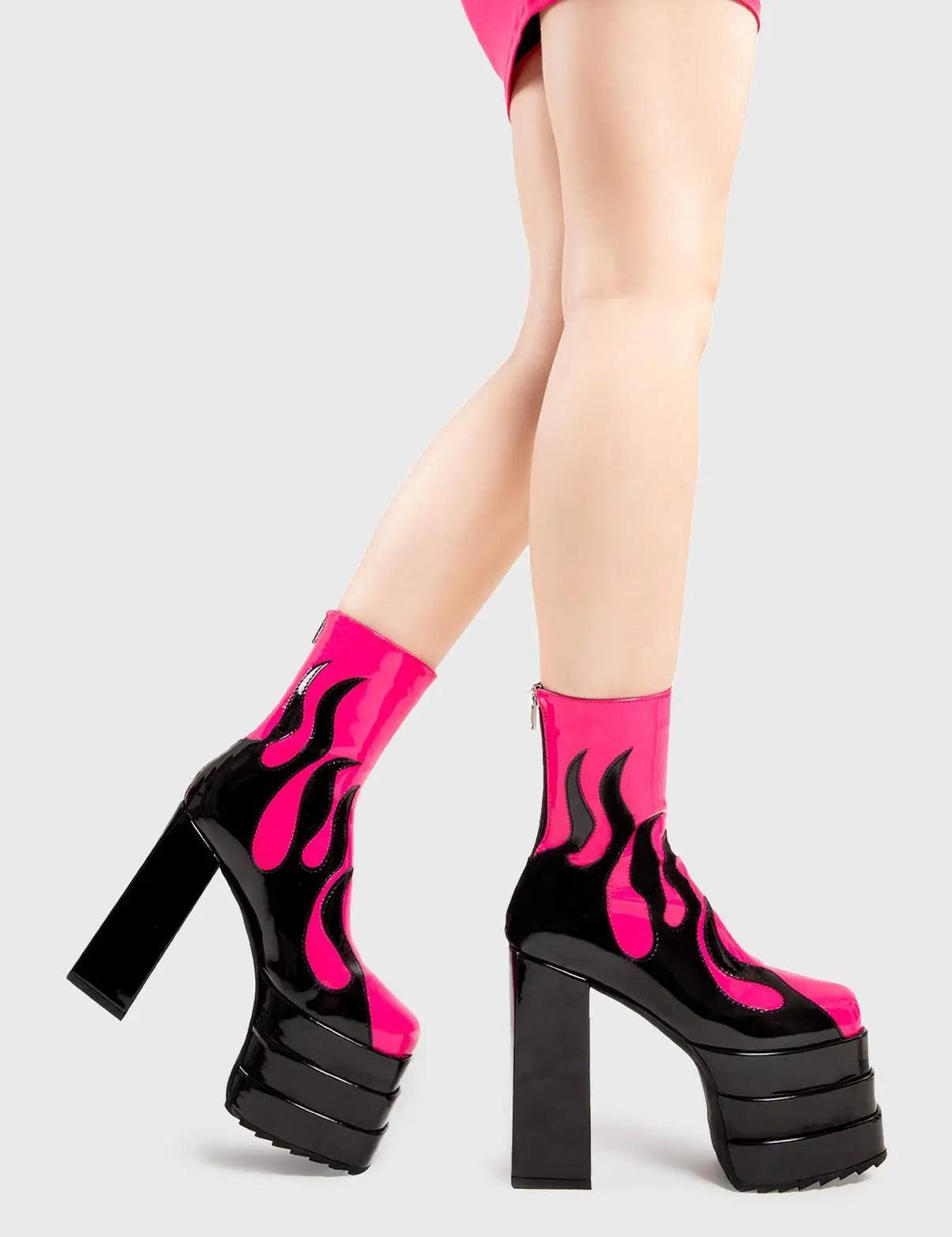 Reborn Platform Ankle Boots Product Image