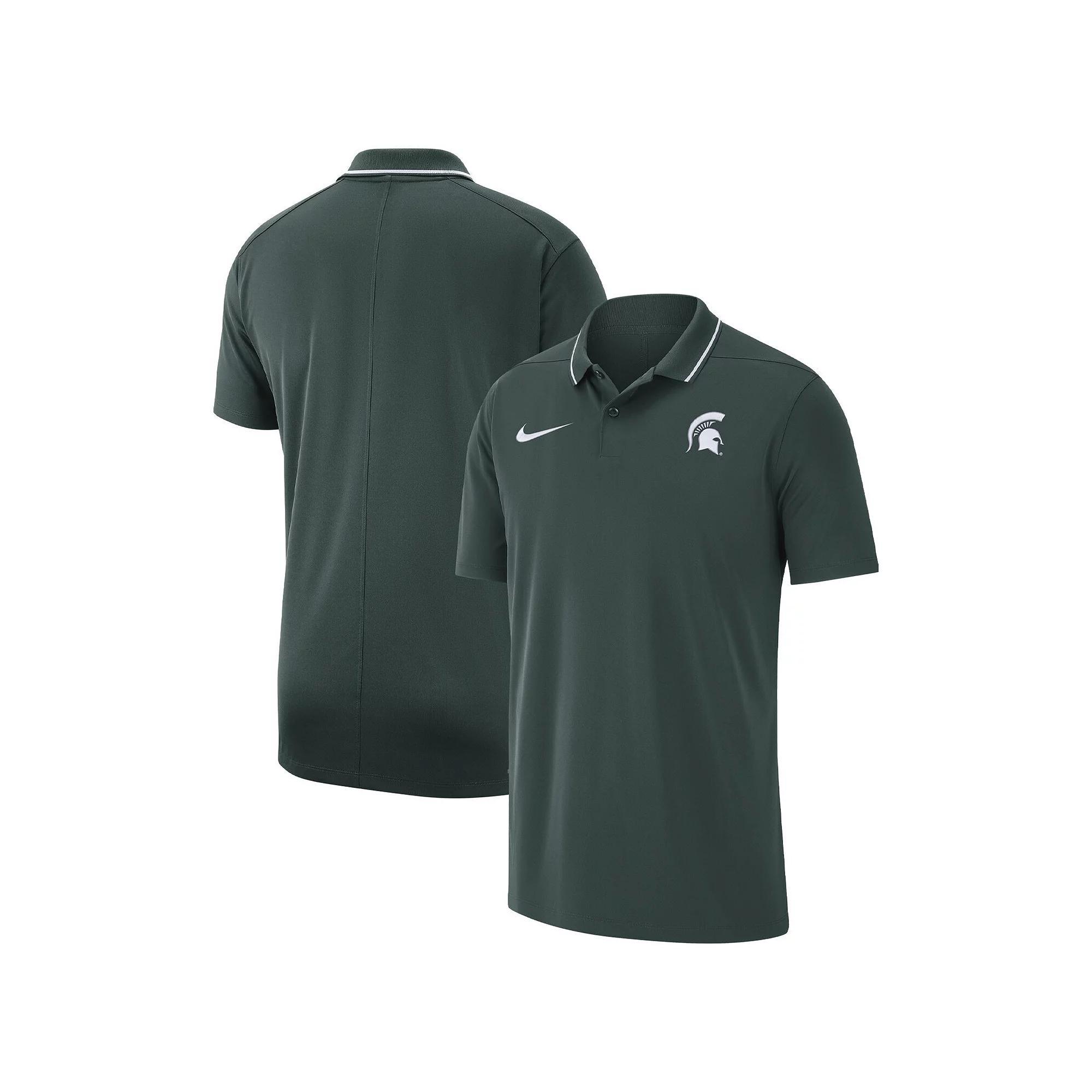 Men's Nike Green Michigan State Spartans Coaches Performance Polo, Size: 3XL Product Image