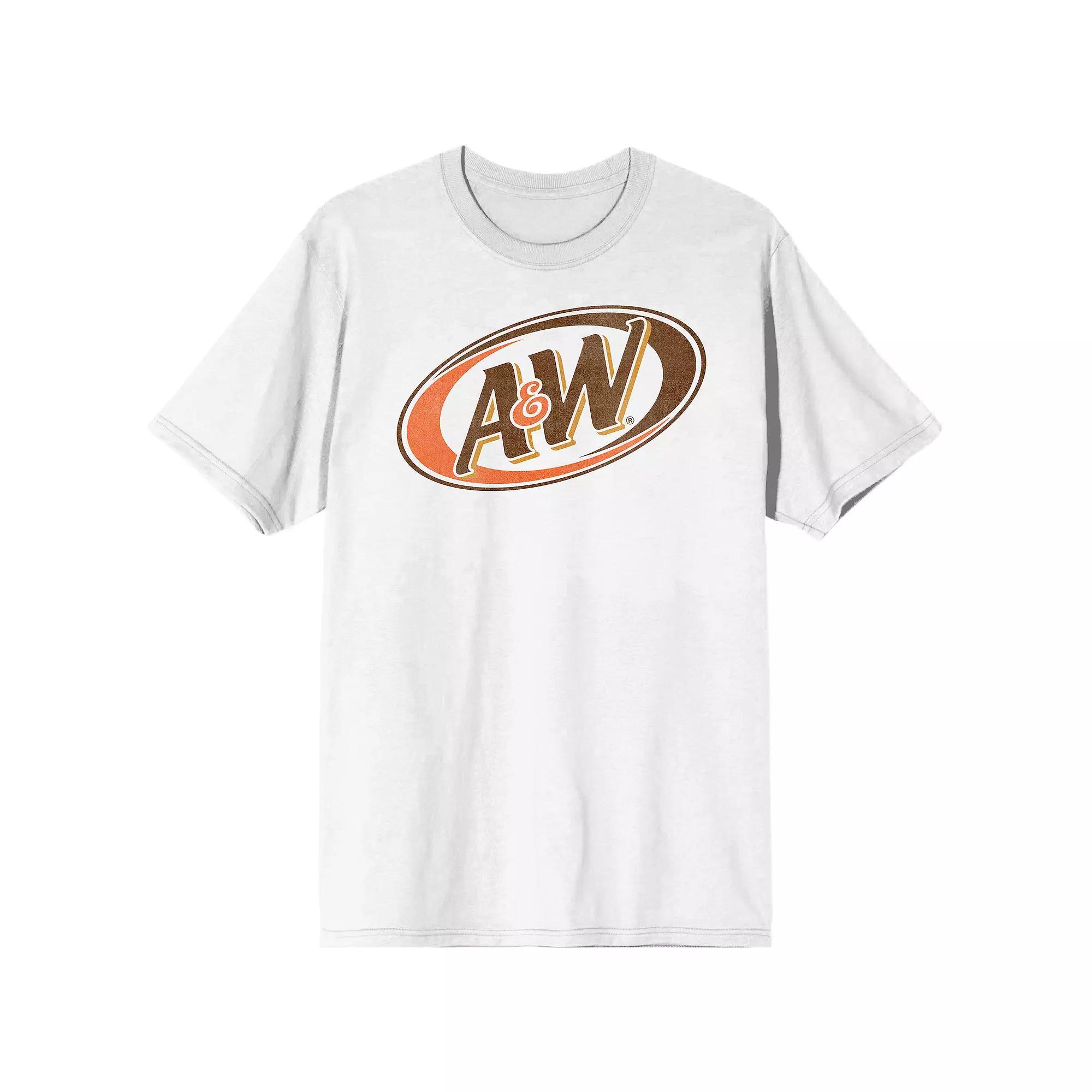 Men's A&W Classic Logo Tee, Size: XL, White Product Image