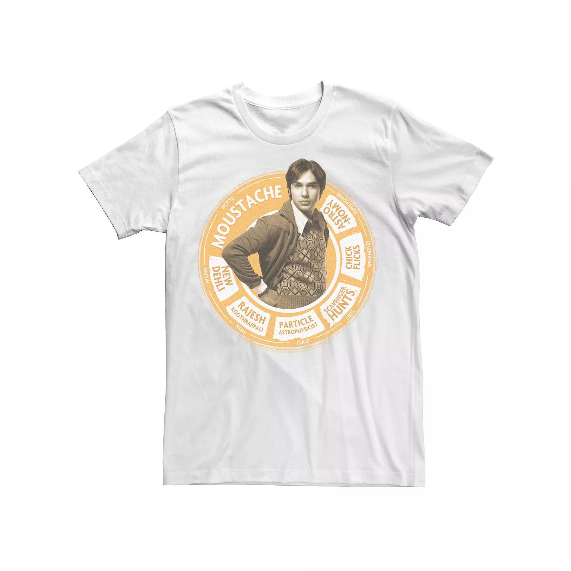 Men's The Big Bang Theory Rajesh Statistics Tee, Size: 3XL, White Product Image