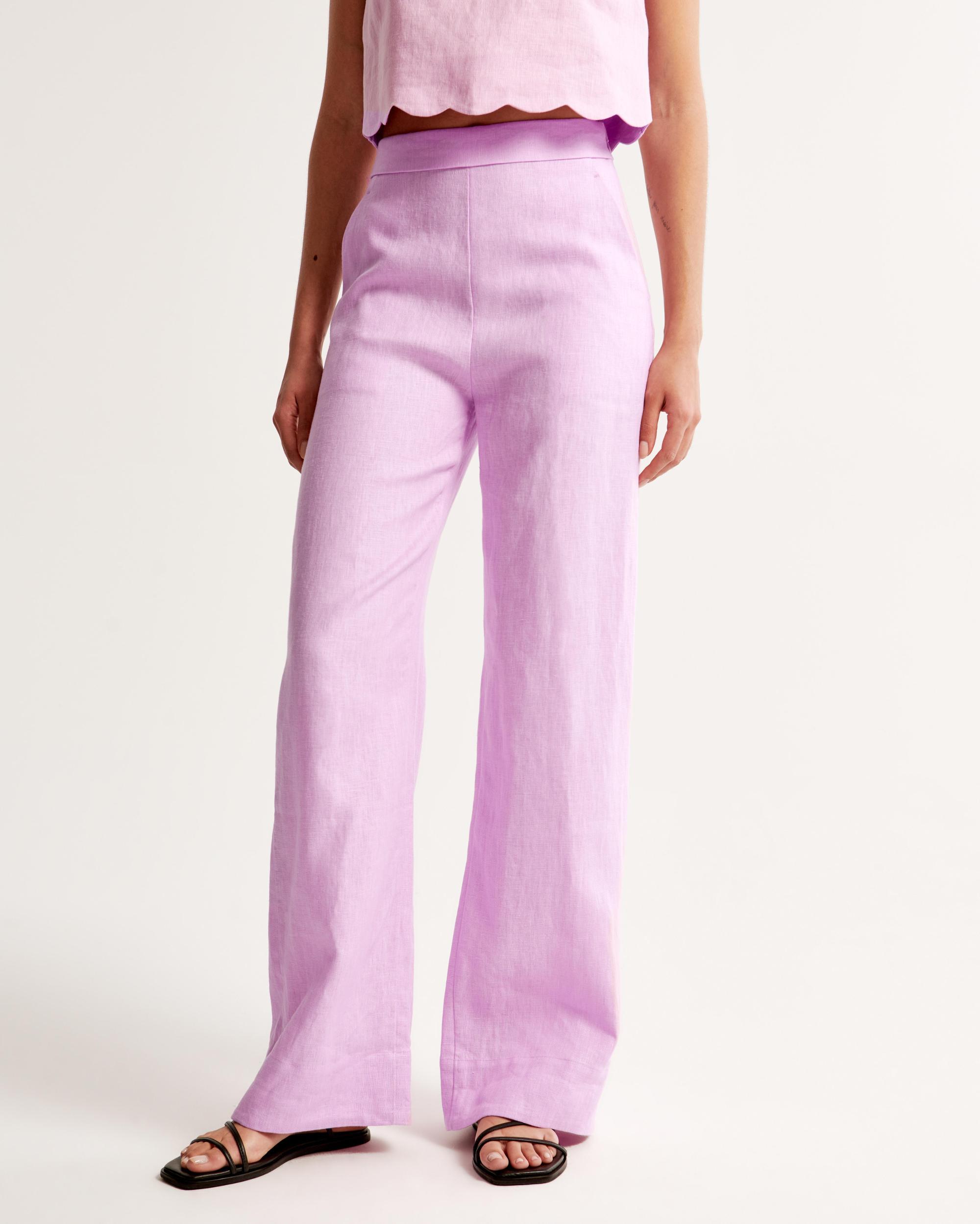 Clean Waist Premium Linen Trouser Product Image