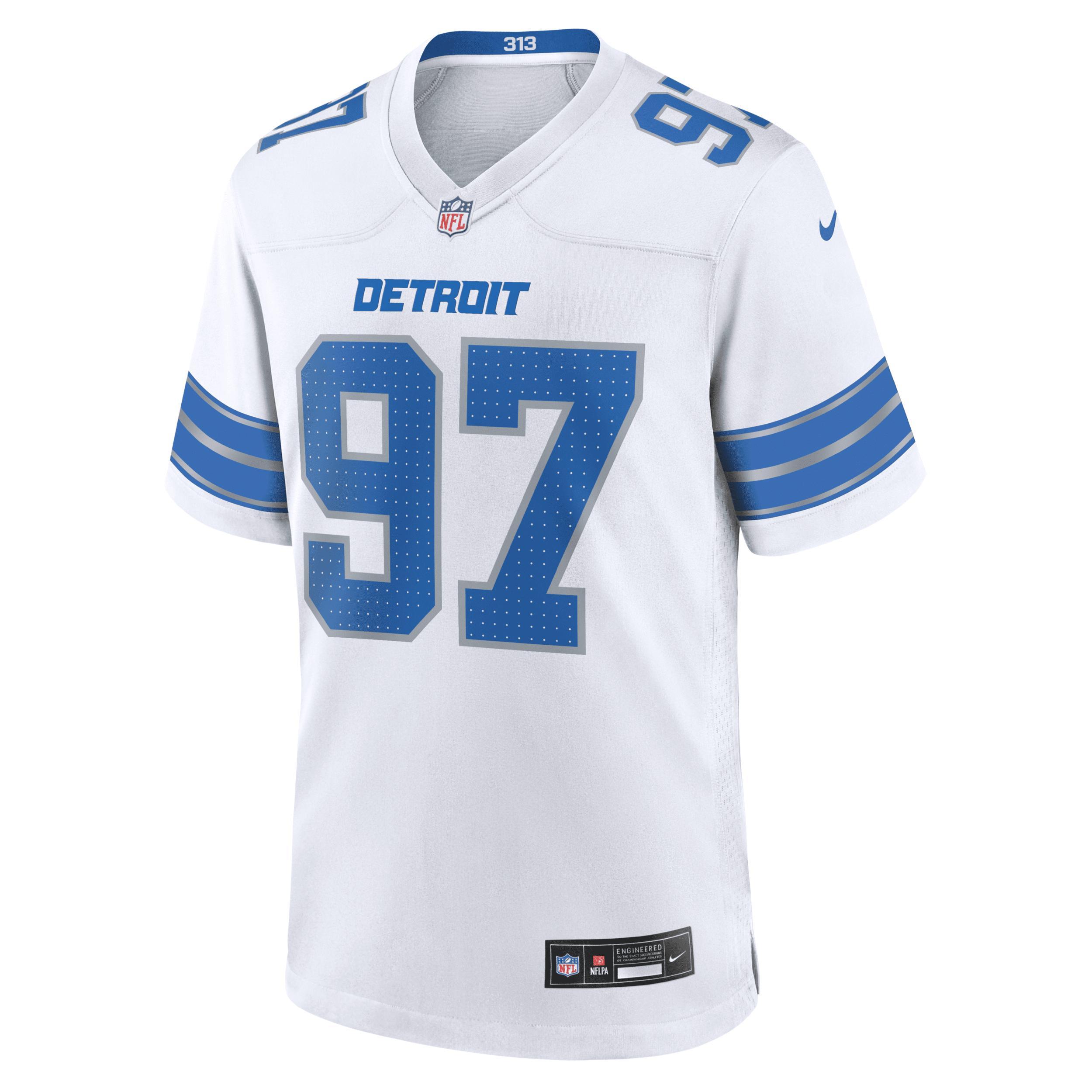 Men's Nike Aidan Hutchinson White Detroit Lions Game Jersey, Size: Small Product Image