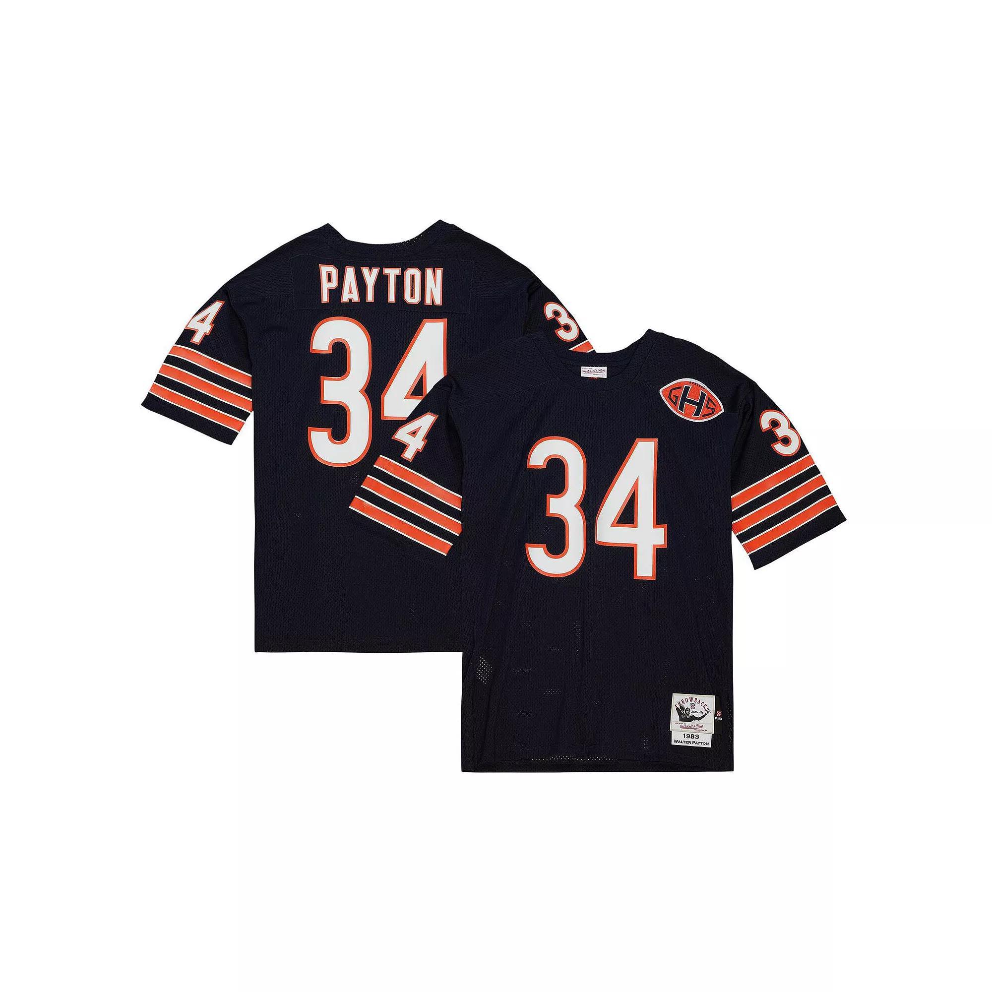 Men's Mitchell & Ness Walter Payton Navy Chicago Bears 1983 Authentic Jersey, Size: 40, Blue Product Image