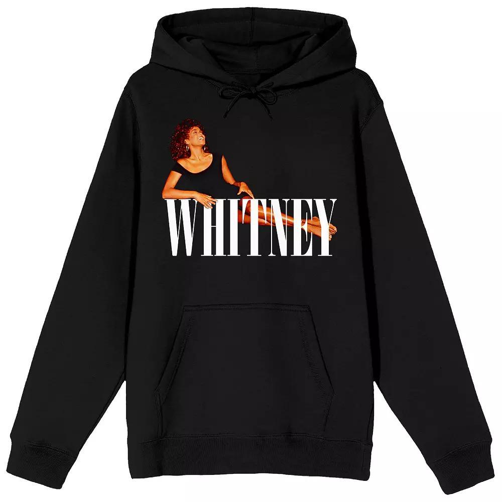 Men's Whitney Houston Lounging Graphic Hoodie, Size: XXL, Black Product Image