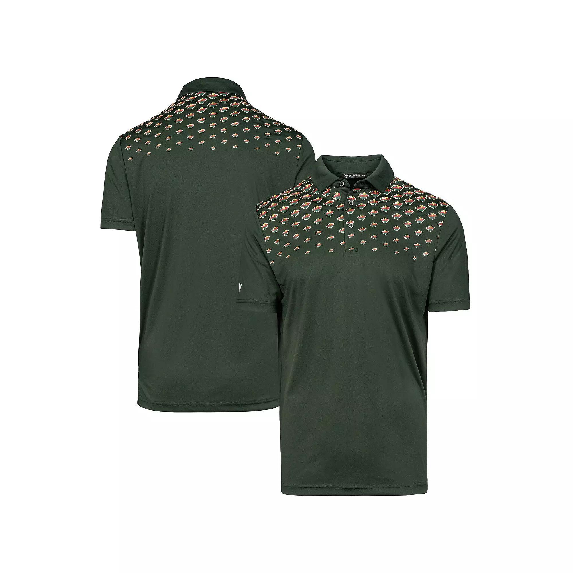 Men's Levelwear Hunter Green Minnesota Wild NHL x PGA Original Polo, Size: 2XL, Team Product Image