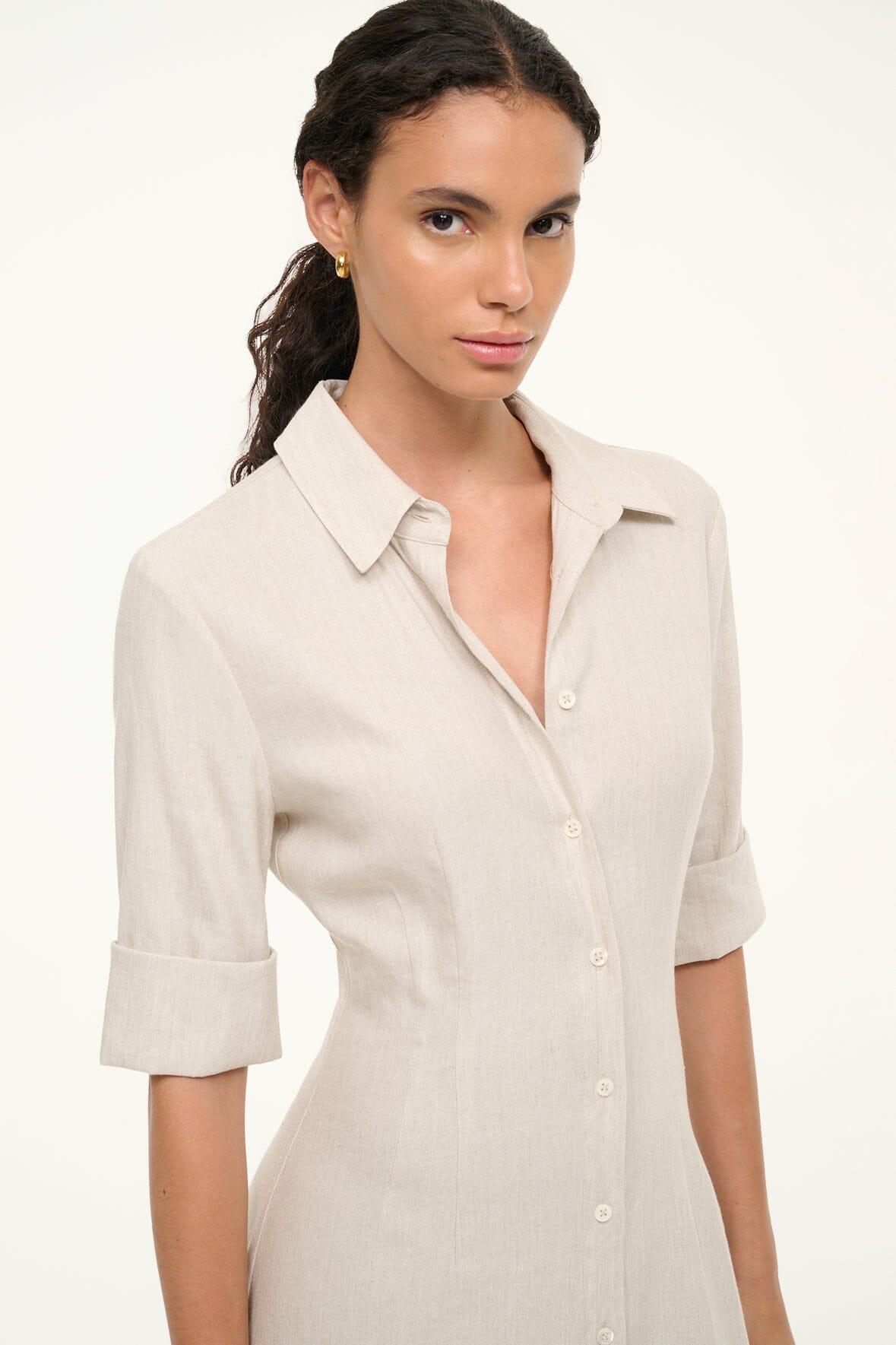 JOAN LINEN DRESS | NATURAL Product Image
