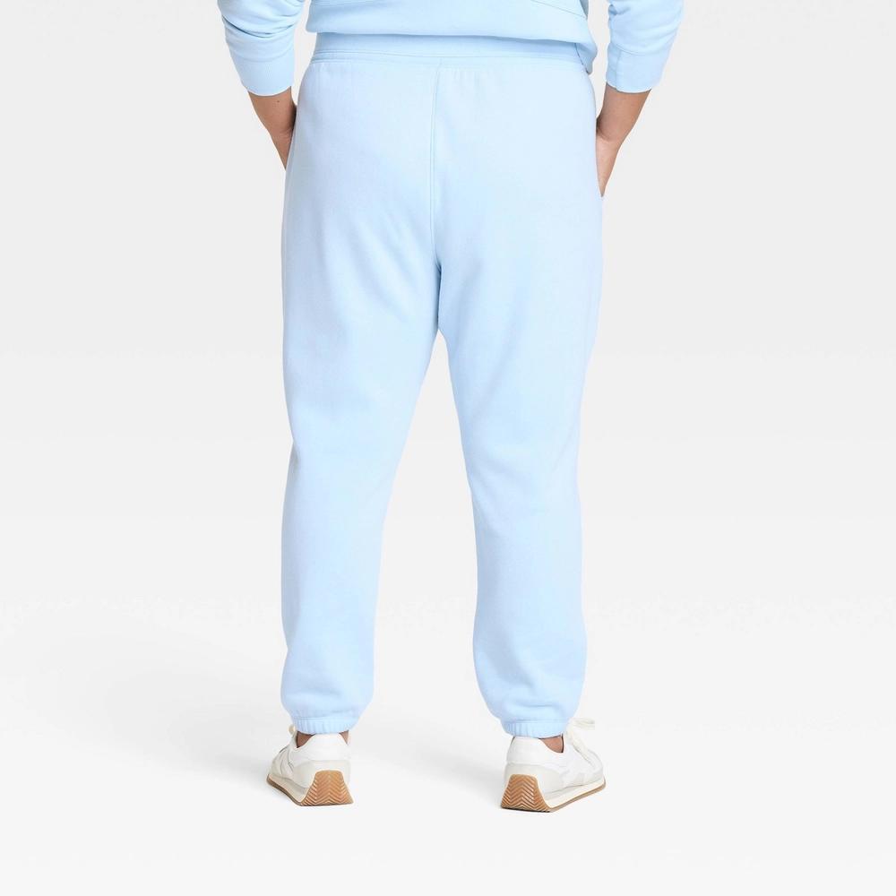 Womens Fleece High-Rise Jogger Sweatpants - All In Motion Blue 2X Product Image