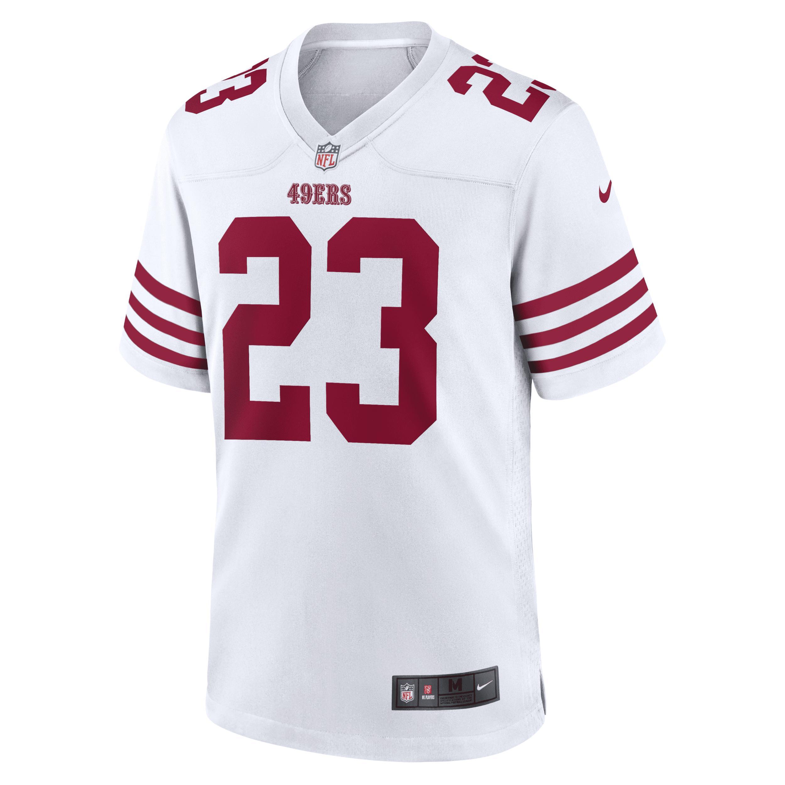 Men's Nike Christian McCaffrey White San Francisco 49ers Game Player Jersey, Size: Medium Product Image