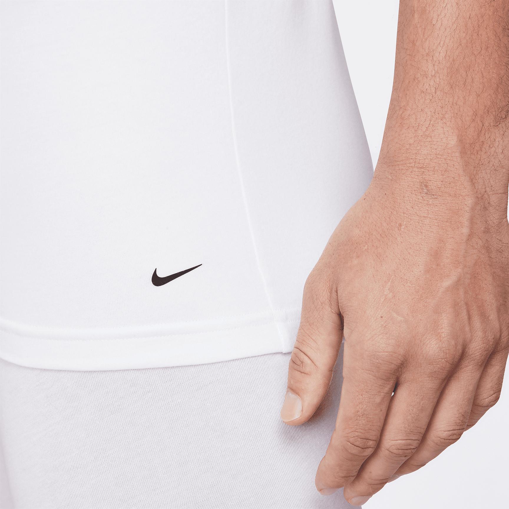 Nike Dri-FIT Essential Cotton Stretch Men's Slim Fit Crew Neck Undershirt (2-Pack) Product Image