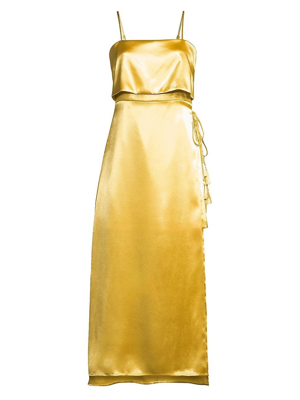 Womens Toro Satin Midi-Dress Product Image