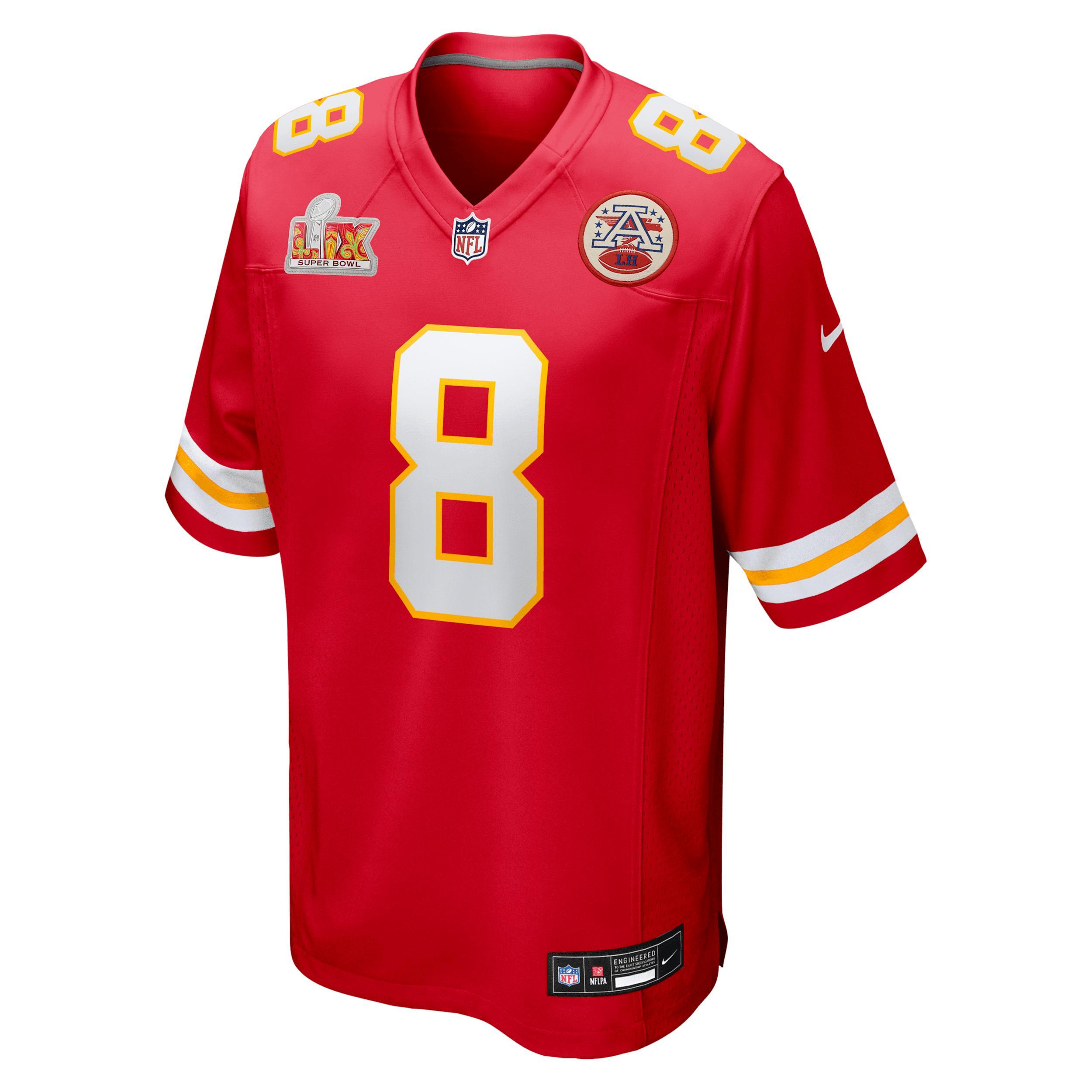 Men's Nike DeAndre Hopkins Red Kansas City Chiefs Super Bowl LIX Game Player Jersey, Size: Small Product Image