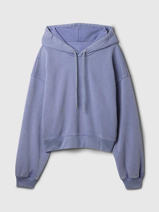 VintageSoft Cropped Camo Hoodie Product Image