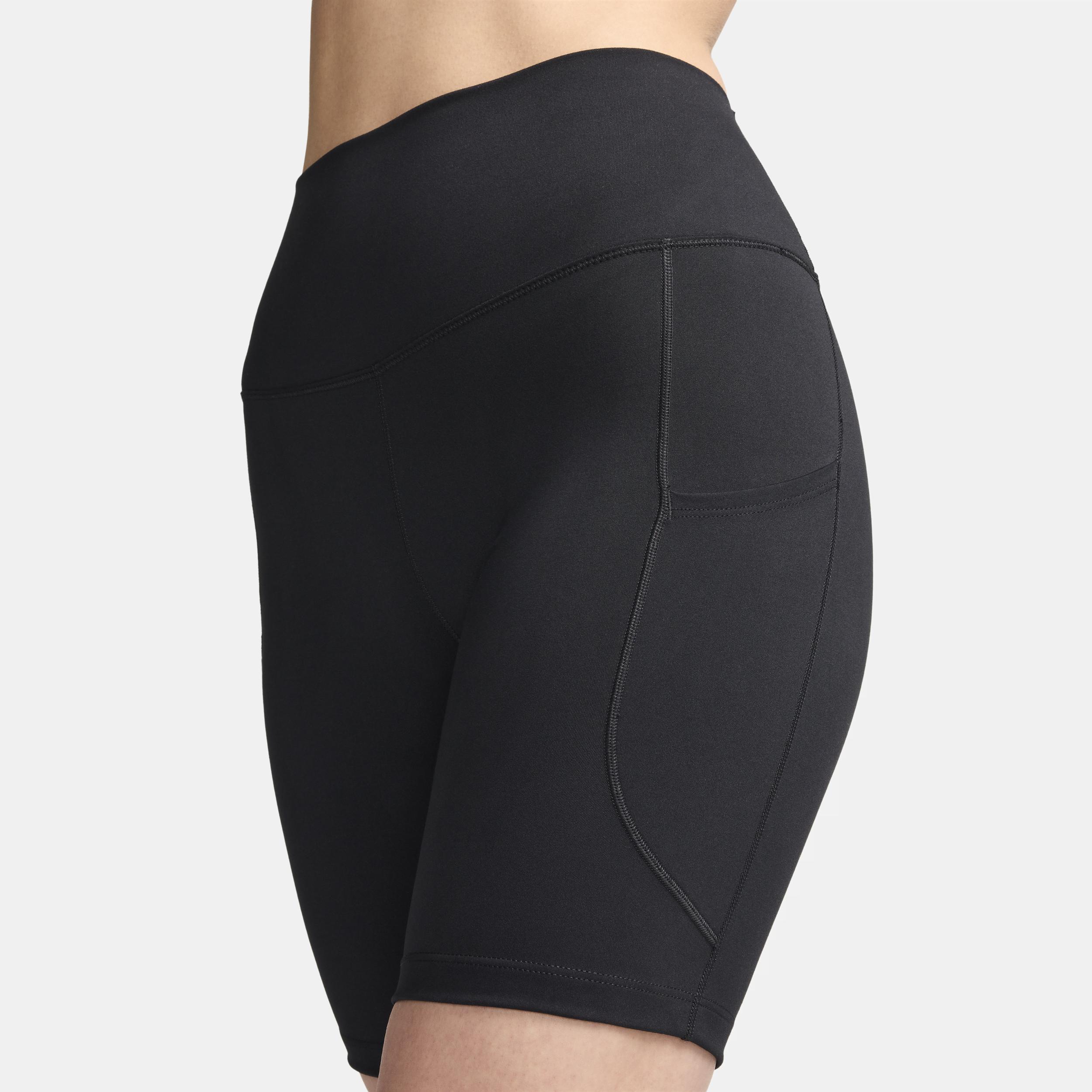 Nike Women's One High-Waisted 8" Biker Shorts with Pockets Product Image