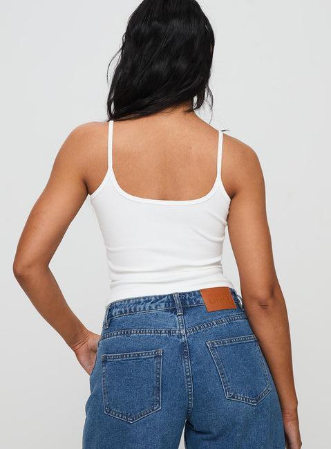 Baseline Rib Top White Product Image