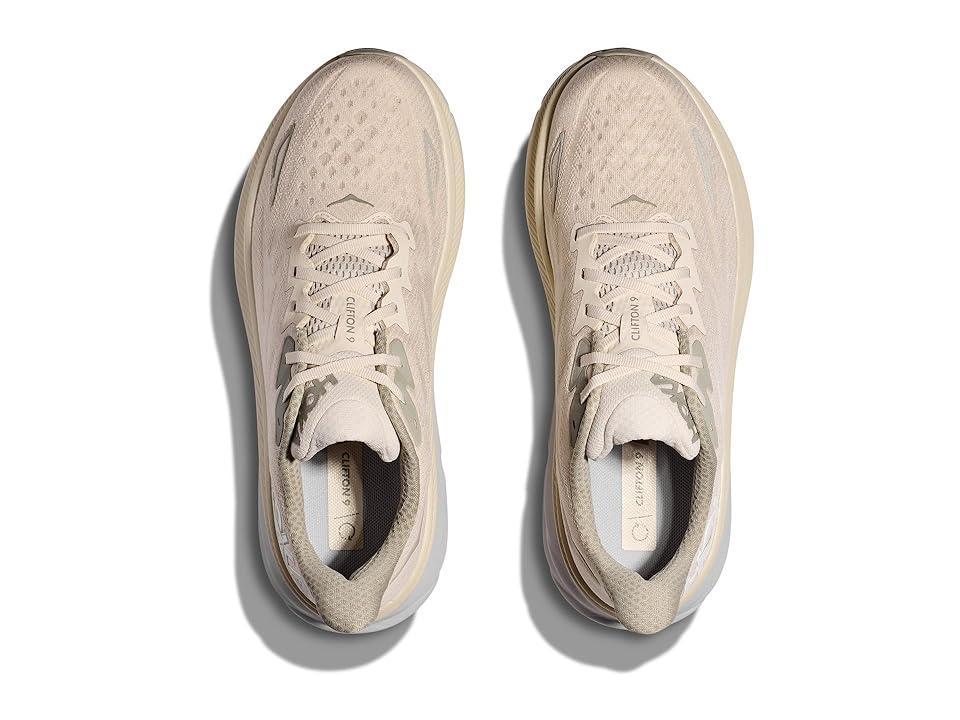 Hoka Mens HOKA Clifton 9 - Shoes Barley/Oat Milk Product Image