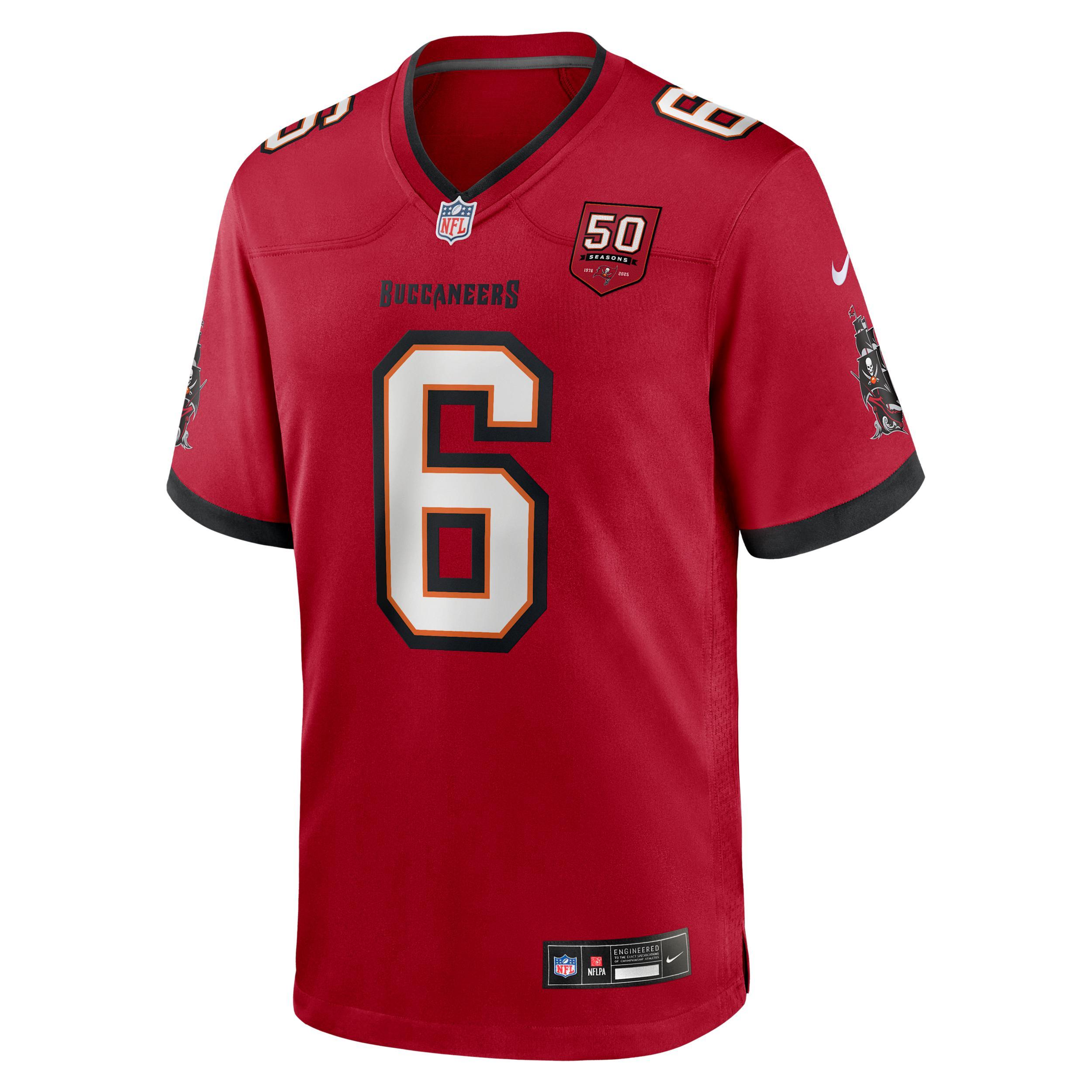 Baker Mayfield Tampa Bay Buccaneers 50th Anniversary Men's Nike NFL Game Jersey Product Image