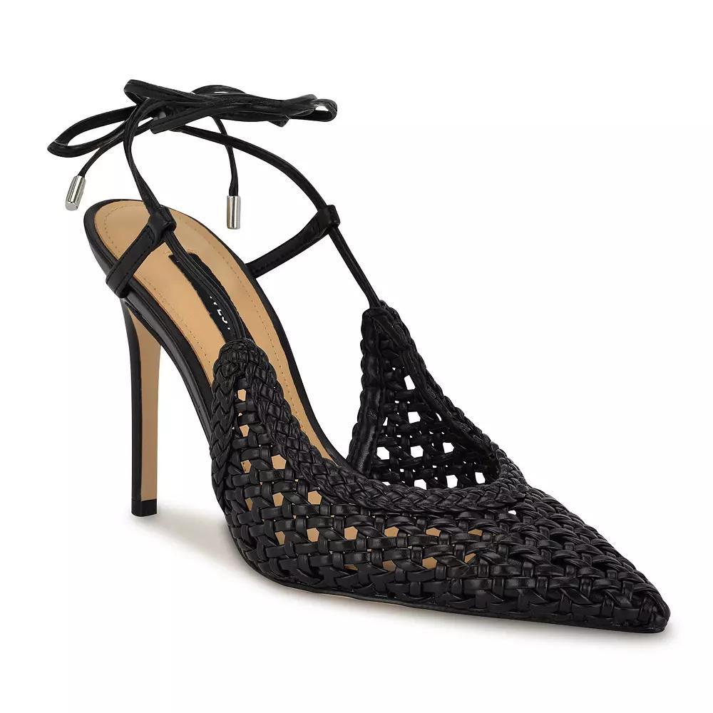 Nine West Fessla Women's Stiletto Heel Pointy Toe Dress Pumps, Size: 6, Black Product Image