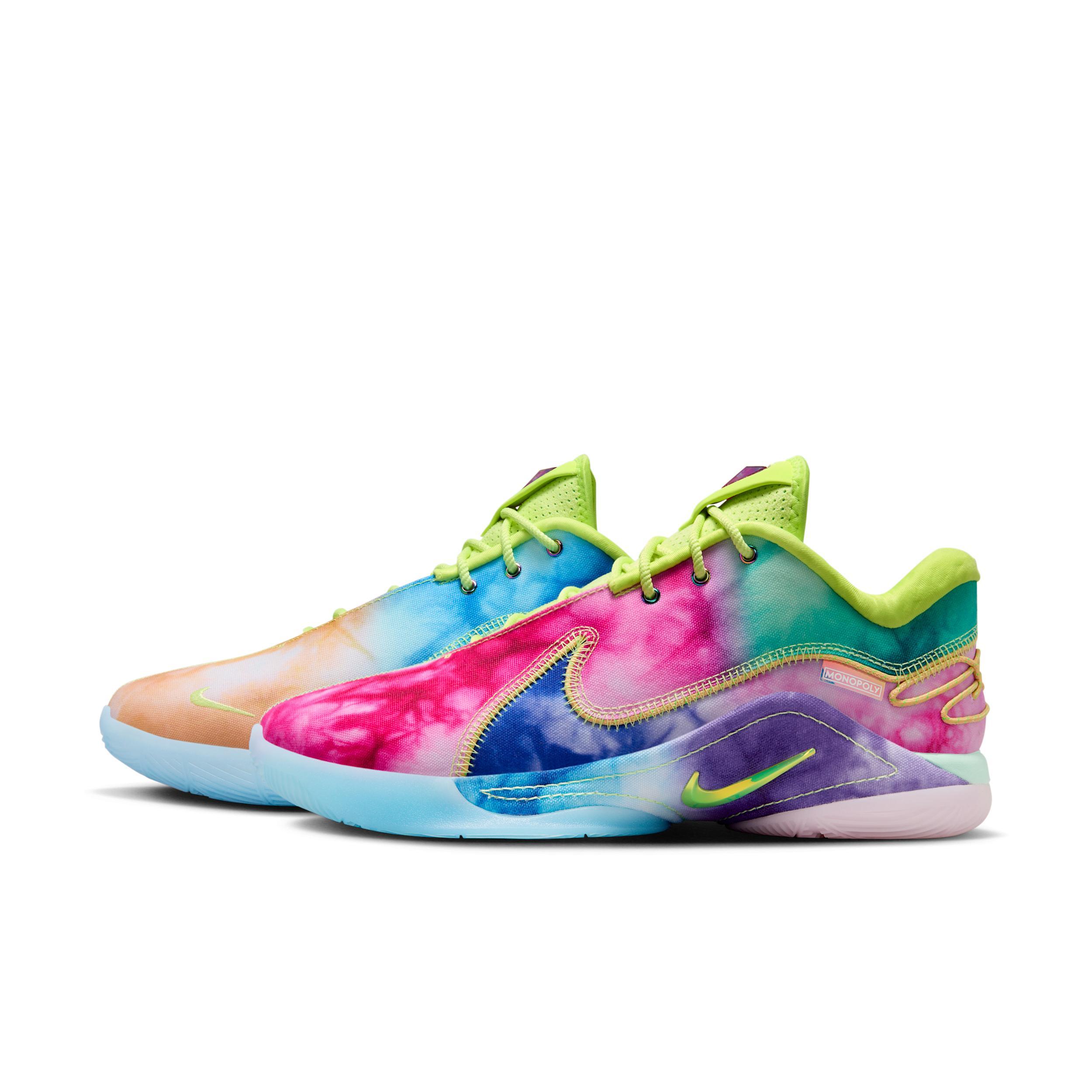 Nike Mens x Monopoly LeBron 22 Basketball Shoes in Mint Foam/Light Lemon Twist/Aquarius Blue Product Image