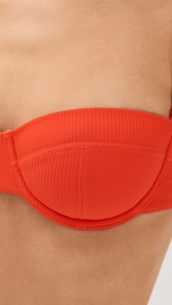 STAUD Jo Balconette Bikini Top | Shopbop Product Image