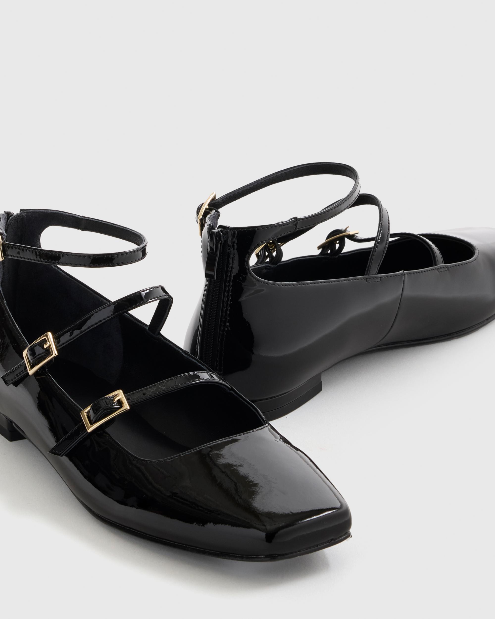Quince | Women's Italian Leather Strappy Ballet Flat Product Image